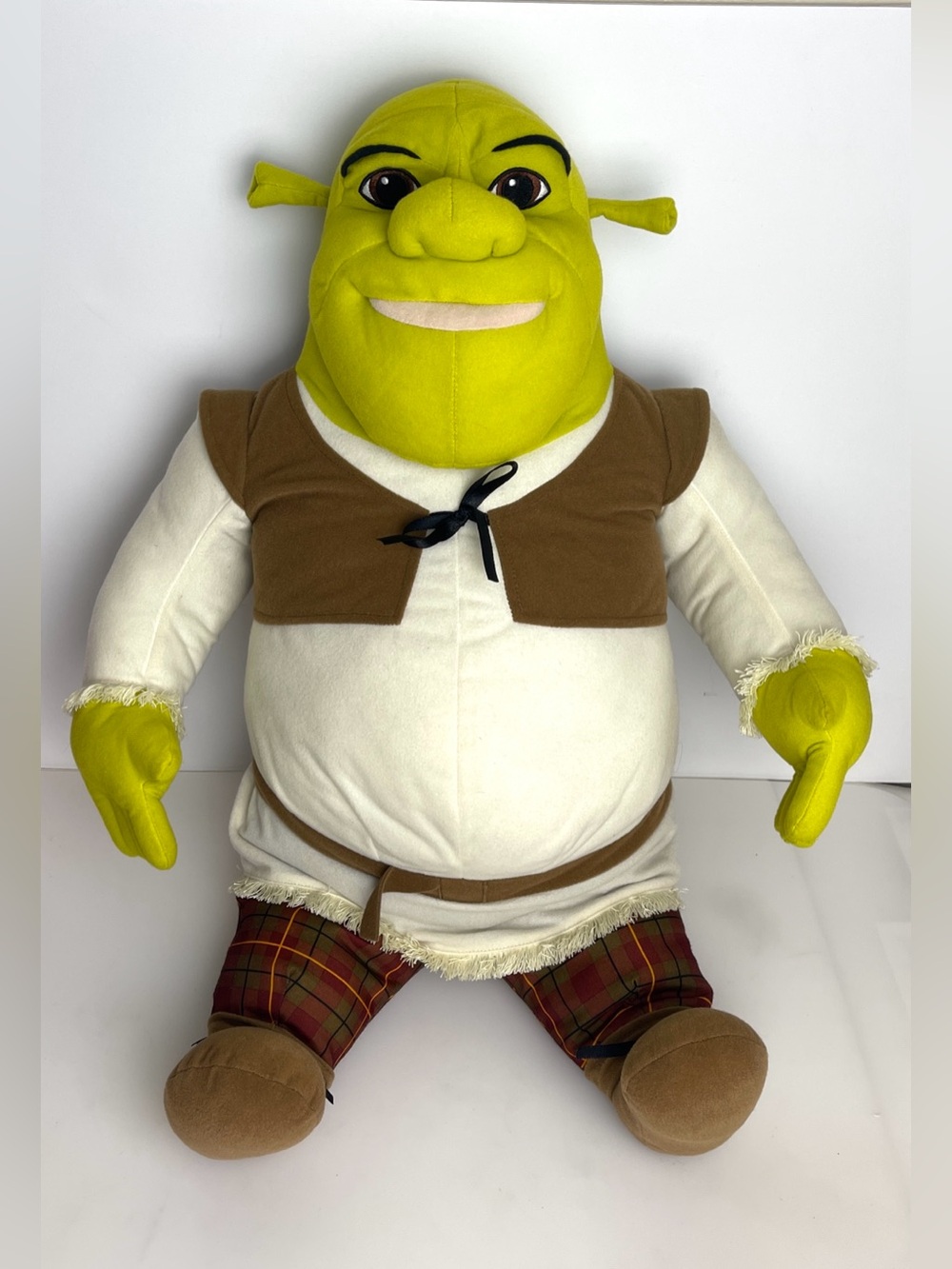 Vtg 2004 Hasbro DreamWorks Shrek 2 Jumbo Shrek Plush Stuffed 25”L